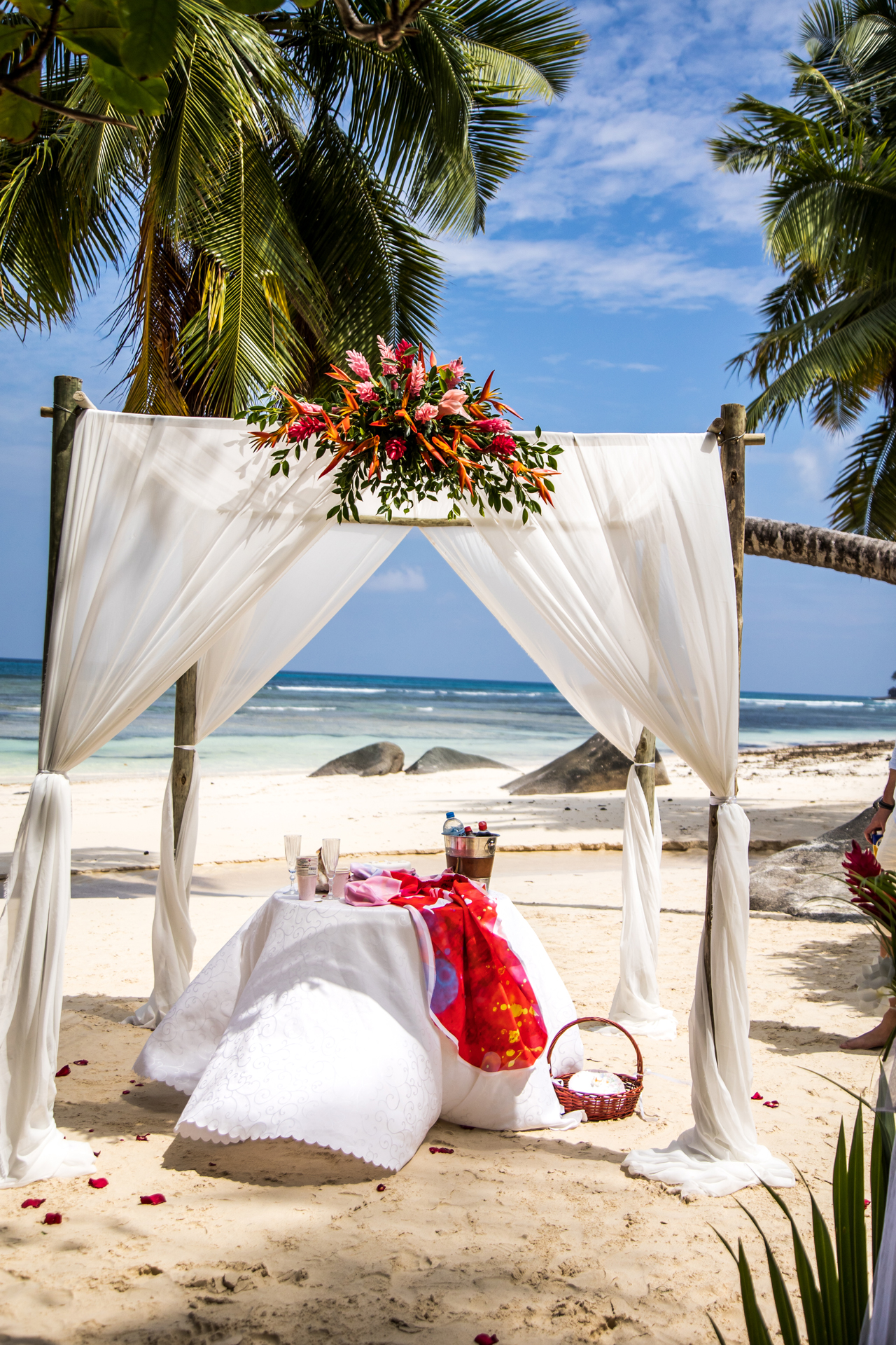 Strand-Hochzeit auf den Seychellen